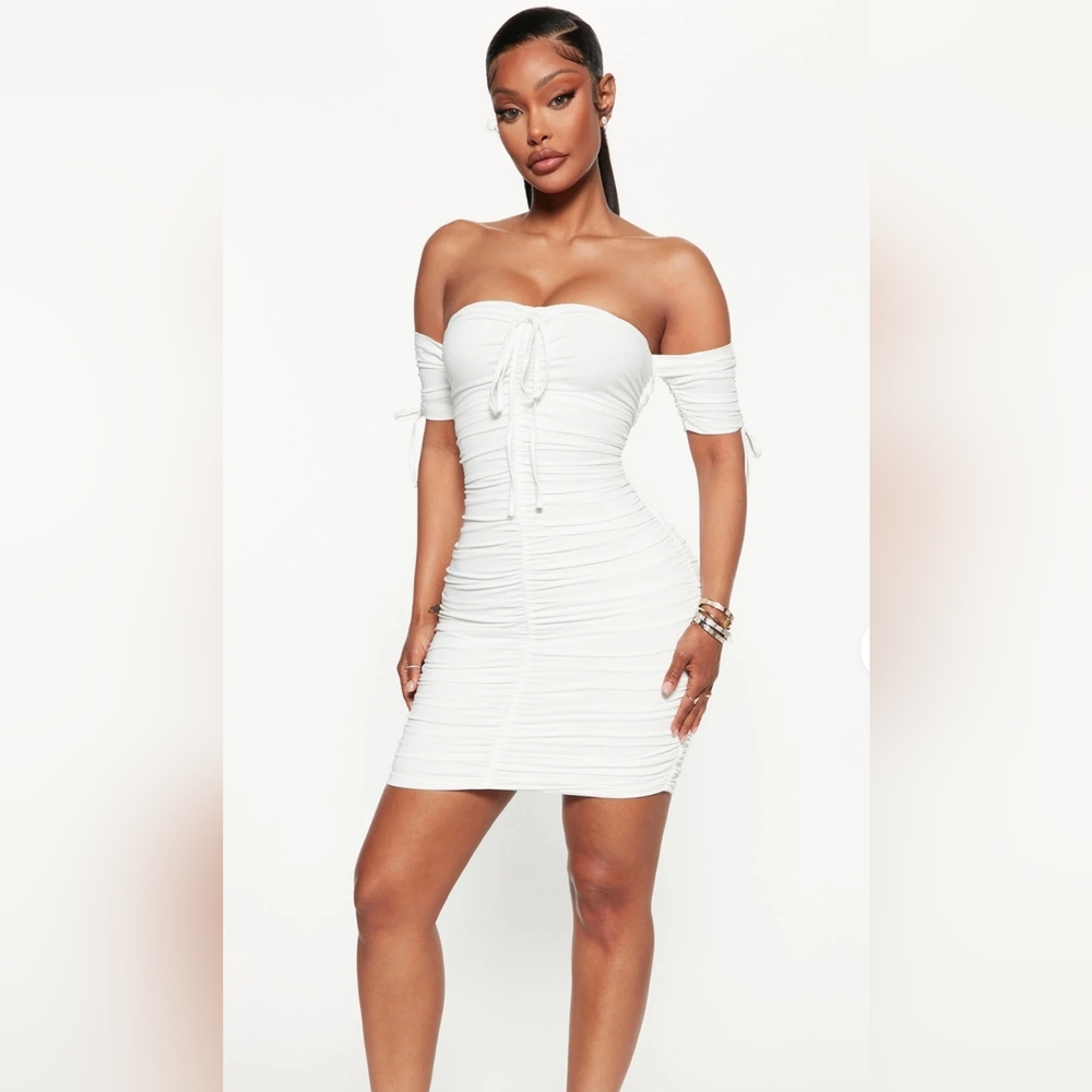 Fashion Nova Sanya Ruched Dress